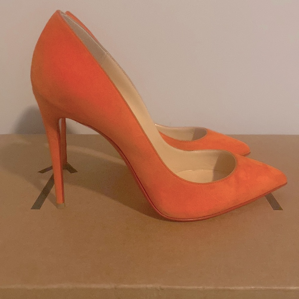 COPY - Christian Louboutin Orange Pigalle Heels